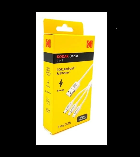 Cablu Usb 3 In 1 30425835 Kodak